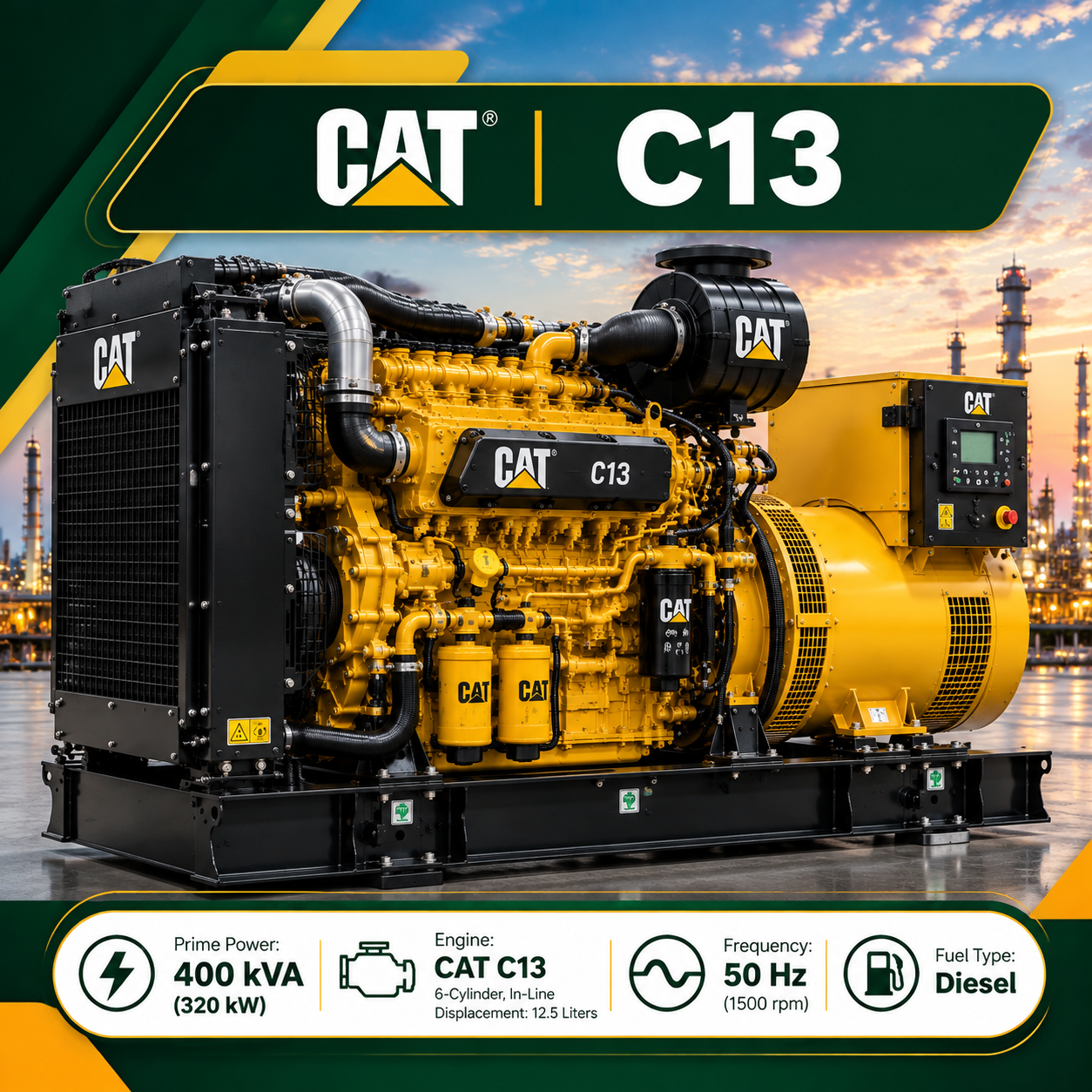 دیزل ژنراتور CAT C13