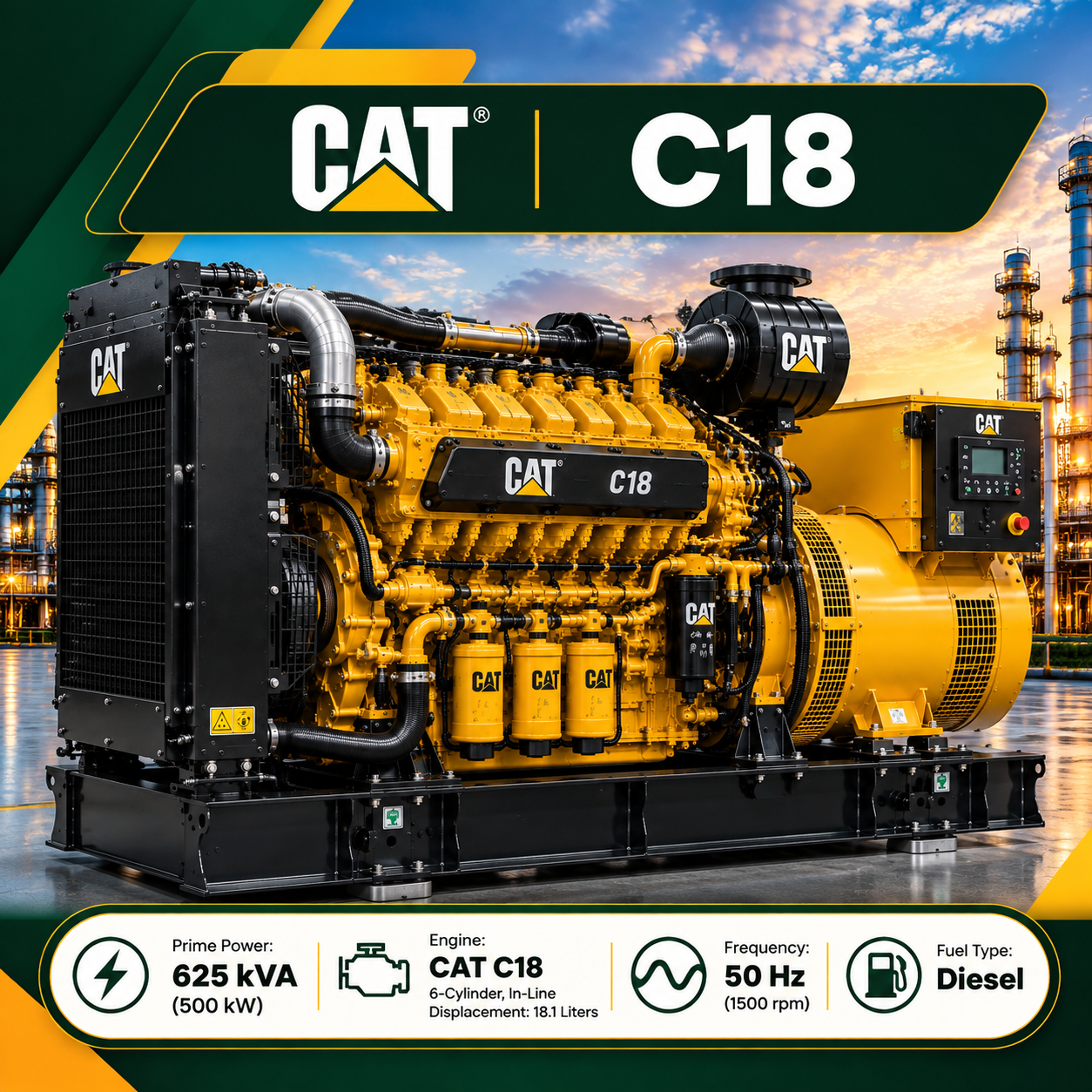 دیزل ژنراتور CAT C18