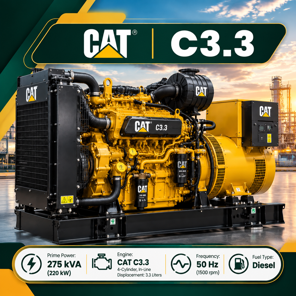 دیزل ژنراتور CAT C3.3