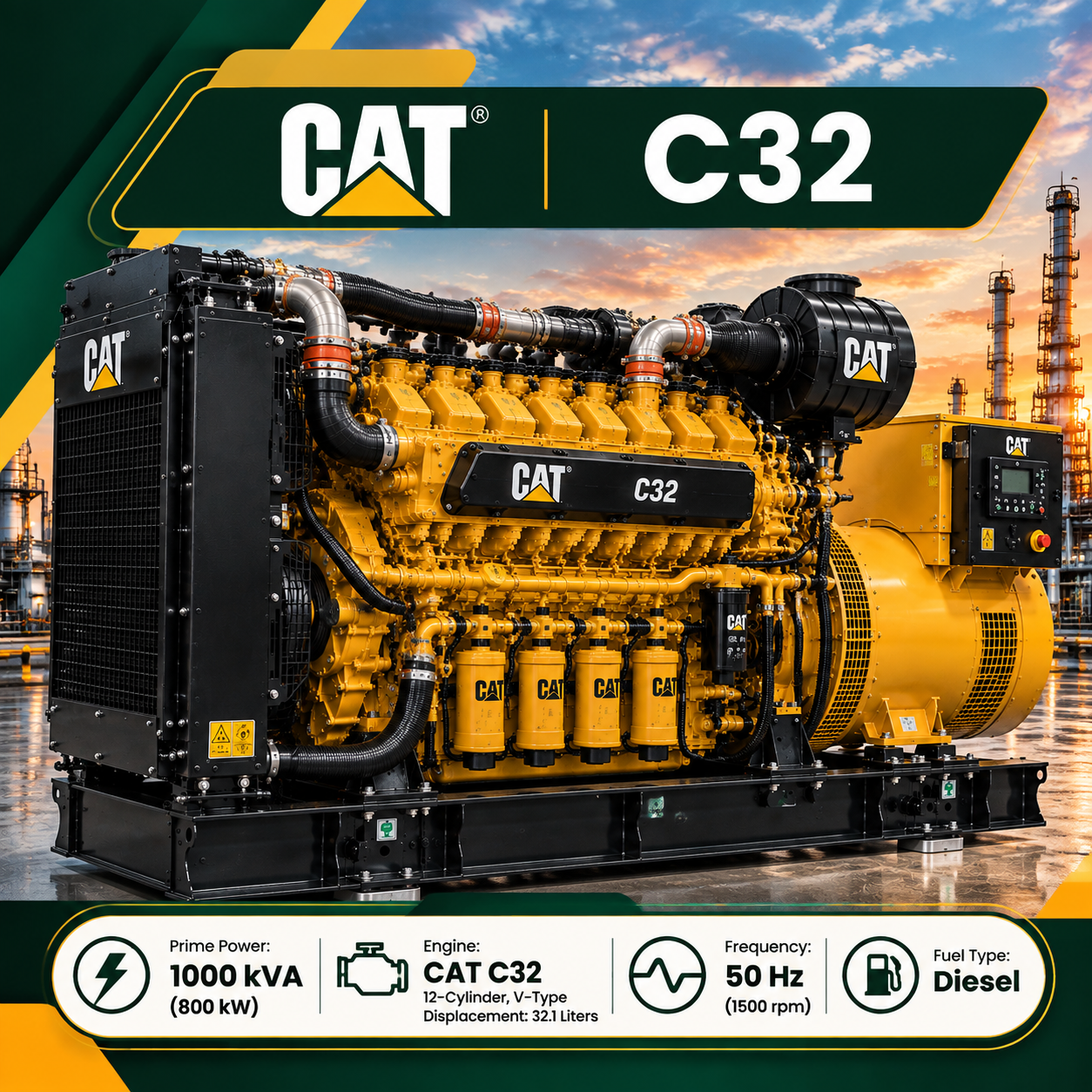 دیزل ژنراتور CAT C32